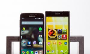 Samsung Galaxy S5 vs Sony Xperia Z2: столкновение флагманов Сравнение sony z2 samsung s5